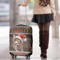 Donkey Christmas Luggage Cover Merry Kiss My Ass - Wonder Print Shop