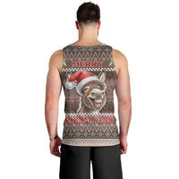 Donkey Christmas Men Tank Top Merry Kiss My Ass - Wonder Print Shop