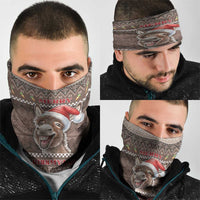 Donkey Christmas Neck Gaiter Merry Kiss My Ass - Wonder Print Shop