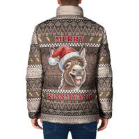 Donkey Christmas Padded Jacket Merry Kiss My Ass - Wonder Print Shop