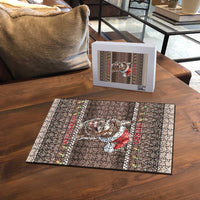 Donkey Christmas Puzzle Merry Kiss My Ass - Wonder Print Shop