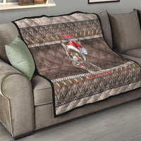 Donkey Christmas Quilt Merry Kiss My Ass - Wonder Print Shop