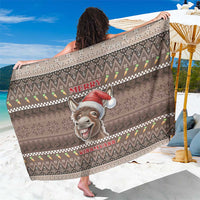 Donkey Christmas Sarong Merry Kiss My Ass - Wonder Print Shop