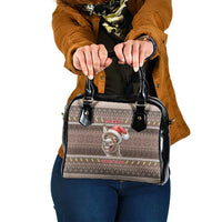 Donkey Christmas Shoulder Handbag Merry Kiss My Ass - Wonder Print Shop