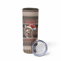 Donkey Christmas Skinny Tumbler Merry Kiss My Ass - Wonder Print Shop