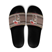 Donkey Christmas Slide Sandals Merry Kiss My Ass - Wonder Print Shop