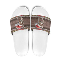 Donkey Christmas Slide Sandals Merry Kiss My Ass - Wonder Print Shop