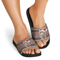 Donkey Christmas Slide Sandals Merry Kiss My Ass - Wonder Print Shop