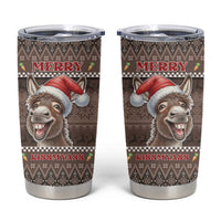 Donkey Christmas Tumbler Cup Merry Kiss My Ass - Wonder Print Shop