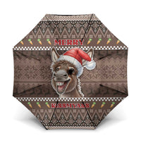 Donkey Christmas Umbrella Merry Kiss My Ass - Wonder Print Shop