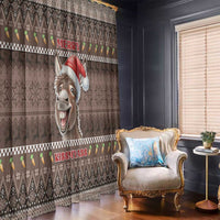 Donkey Christmas Window Curtain Merry Kiss My Ass - Wonder Print Shop