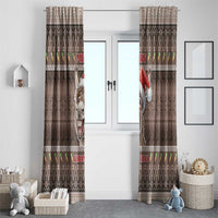Donkey Christmas Window Curtain Merry Kiss My Ass - Wonder Print Shop