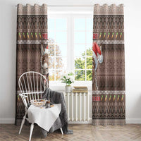 Donkey Christmas Window Curtain Merry Kiss My Ass - Wonder Print Shop