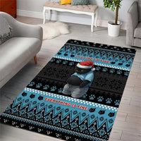 Cat Christmas Area Rug It’s Fine I’m Fine Everything Is Fine - Wonder Print Shop