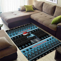 Cat Christmas Area Rug It’s Fine I’m Fine Everything Is Fine - Wonder Print Shop