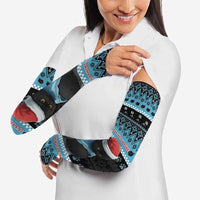 Cat Christmas Arm Sleeves It’s Fine I’m Fine Everything Is Fine - Wonder Print Shop