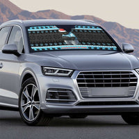 Cat Christmas Auto Sun Shade It’s Fine I’m Fine Everything Is Fine - Wonder Print Shop