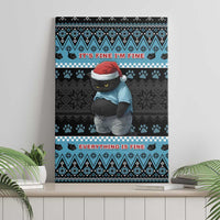 Cat Christmas Canvas Wall Art It’s Fine I’m Fine Everything Is Fine - Wonder Print Shop