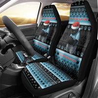 Cat Christmas Car Seat Cover It’s Fine I’m Fine Everything Is Fine - Wonder Print Shop