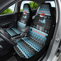 Cat Christmas Car Seat Cover It’s Fine I’m Fine Everything Is Fine - Wonder Print Shop
