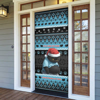 Cat Christmas Door Cover It’s Fine I’m Fine Everything Is Fine - Wonder Print Shop