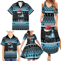 Cat Christmas Family Matching Summer Maxi Dress and Hawaiian Shirt It’s Fine I’m Fine Everything Is Fine - Wonder Print Shop