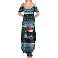 Cat Christmas Family Matching Summer Maxi Dress and Hawaiian Shirt It’s Fine I’m Fine Everything Is Fine - Wonder Print Shop