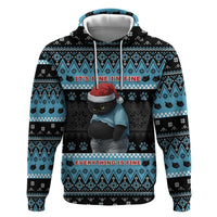 Cat Christmas Hoodie It’s Fine I’m Fine Everything Is Fine - Wonder Print Shop