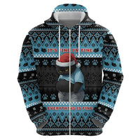 Cat Christmas Hoodie It’s Fine I’m Fine Everything Is Fine - Wonder Print Shop