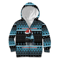 Cat Christmas Kid Hoodie It’s Fine I’m Fine Everything Is Fine - Wonder Print Shop