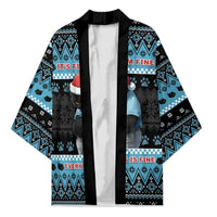 Cat Christmas Kimono It’s Fine I’m Fine Everything Is Fine - Wonder Print Shop