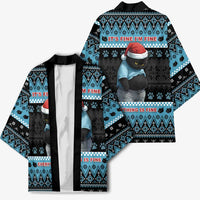 Cat Christmas Kimono It’s Fine I’m Fine Everything Is Fine - Wonder Print Shop
