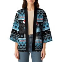 Cat Christmas Kimono It’s Fine I’m Fine Everything Is Fine - Wonder Print Shop