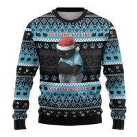 Cat Christmas Ugly Christmas Sweater It’s Fine I’m Fine Everything Is Fine - Wonder Print Shop