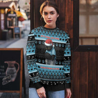 Cat Christmas Ugly Christmas Sweater It’s Fine I’m Fine Everything Is Fine - Wonder Print Shop