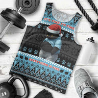 Cat Christmas Men Tank Top It’s Fine I’m Fine Everything Is Fine - Wonder Print Shop