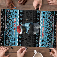 Cat Christmas Puzzle It’s Fine I’m Fine Everything Is Fine - Wonder Print Shop