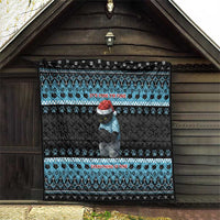 Cat Christmas Quilt It’s Fine I’m Fine Everything Is Fine - Wonder Print Shop