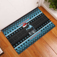 Cat Christmas Rubber Doormat It’s Fine I’m Fine Everything Is Fine - Wonder Print Shop