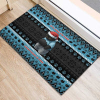 Cat Christmas Rubber Doormat It’s Fine I’m Fine Everything Is Fine - Wonder Print Shop