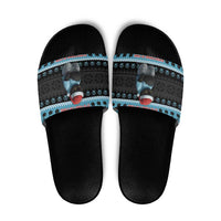 Cat Christmas Slide Sandals It’s Fine I’m Fine Everything Is Fine - Wonder Print Shop