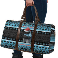 Cat Christmas Travel Bag It’s Fine I’m Fine Everything Is Fine - Wonder Print Shop