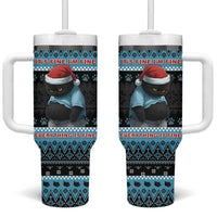 Cat Christmas Tumbler With Handle It’s Fine I’m Fine Everything Is Fine - Wonder Print Shop