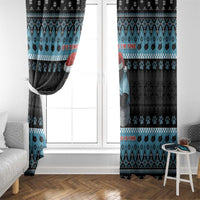 Cat Christmas Window Curtain It’s Fine I’m Fine Everything Is Fine - Wonder Print Shop