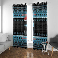 Cat Christmas Window Curtain It’s Fine I’m Fine Everything Is Fine - Wonder Print Shop