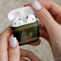 Book Lovers Christmas AirPods Case Gingerbread With Xmas Book Tree - Wonder Print Shop