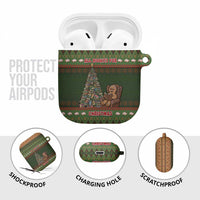 Book Lovers Christmas AirPods Case Gingerbread With Xmas Book Tree - Wonder Print Shop