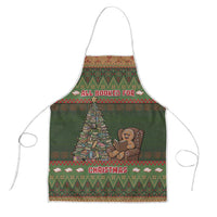 Book Lovers Christmas Apron Gingerbread With Xmas Book Tree - Wonder Print Shop
