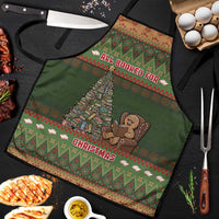 Book Lovers Christmas Apron Gingerbread With Xmas Book Tree - Wonder Print Shop
