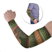 Book Lovers Christmas Arm Sleeves Gingerbread With Xmas Book Tree - Wonder Print Shop